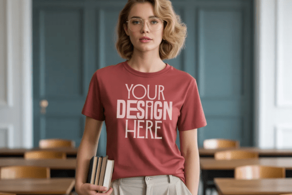 Chili Comfort Colors 1717 Teacher Mockup: A Strategic Asset for Educator Branding