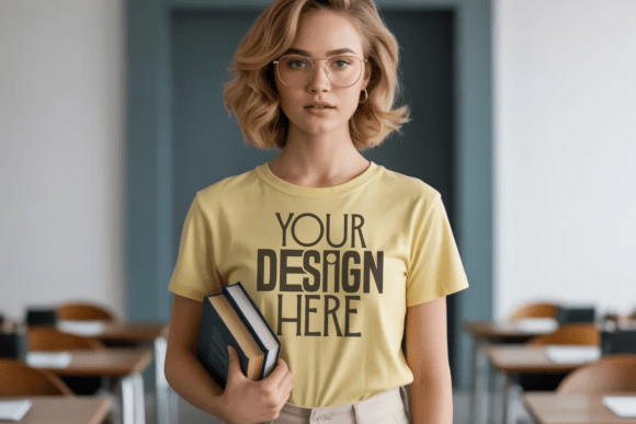 Citrus Comfort Colors 1717 Teacher Mockup: The Ultimate Canvas for Educator Apparel Design