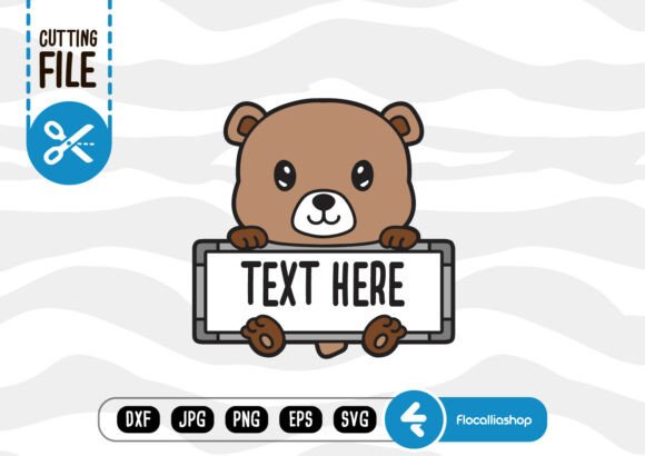 Cute Woodland Board SVG, Bear SVG
