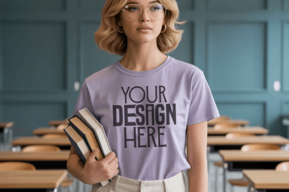 Elevating Educator Apparel: The Strategic Value of the Orchid Comfort Colors 1717 Teacher Mockup