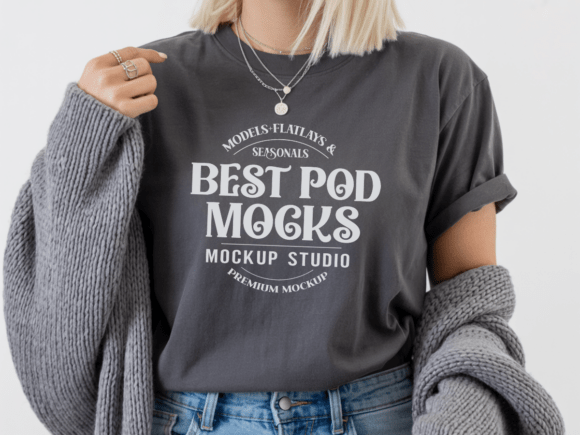 Elevating Visual Merchandising with the Gildan 5000 T-shirt Model Mockup 8