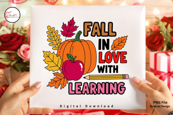 Embracing the Season: How the Teacher Fall in Love with Learning PNG Redefines Classroom Creativity