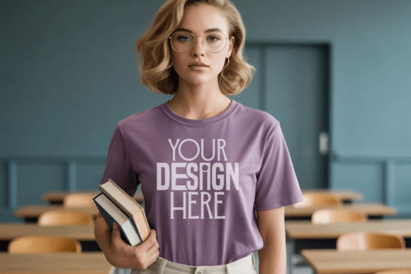 Grape Comfort Colors 1717 Teacher Mockup: The Ultimate Tool for Educator Apparel Design