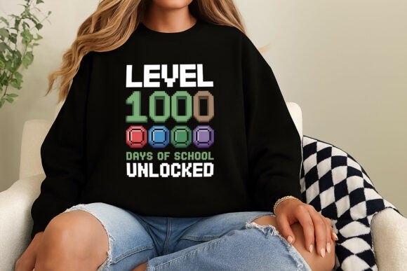 Level 1000 Days of School Unlocked Pixel