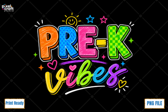 Pre-K Vibes Retro Doodle PNG: A Strategic Asset for Back-to-School Design