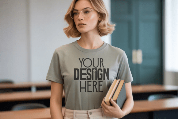 Willow Comfort Colors 1717 Teacher Mockup